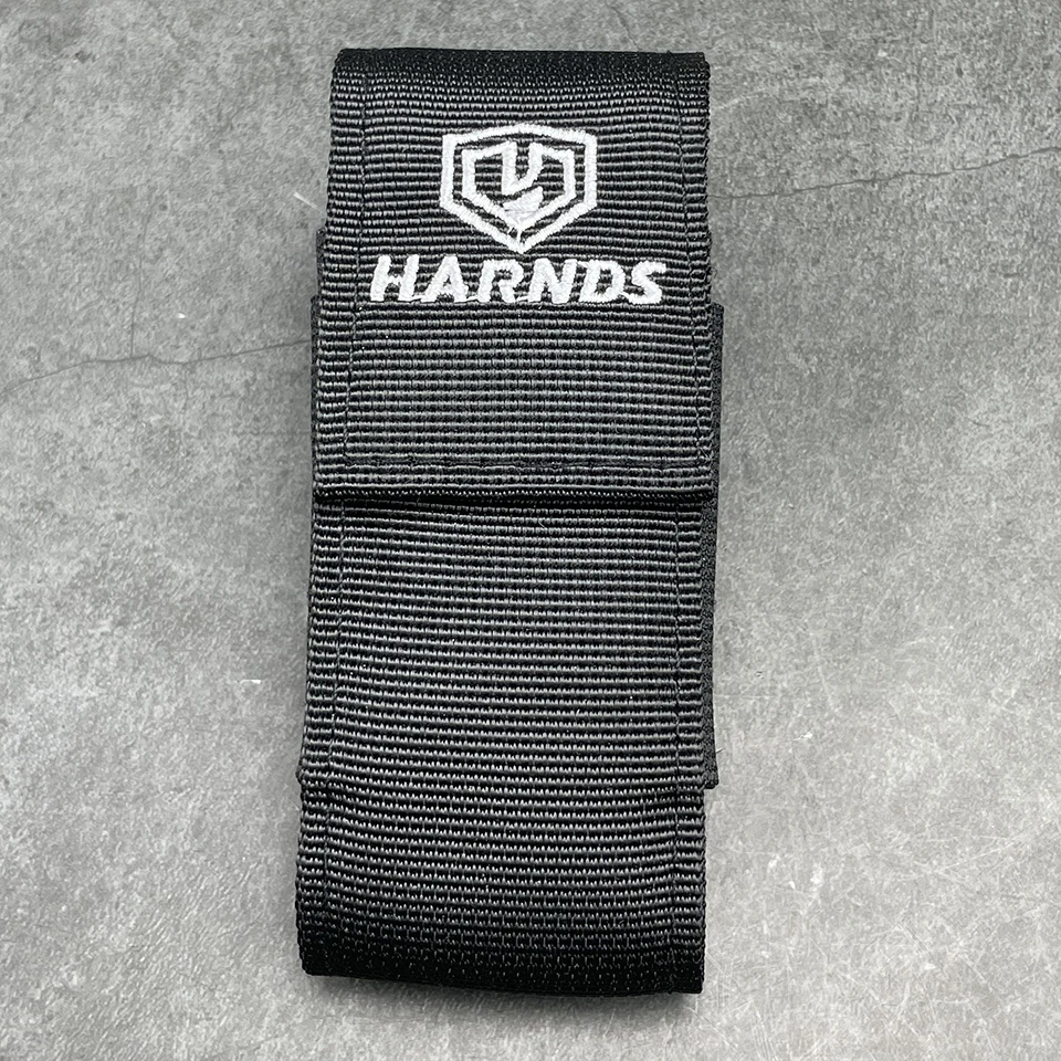 HARNDS AK4011 Ballistic Nylon Sheath Belt Clip Multi Tool Holster with Elastic Side Panels Knife Pouch  Hook And Loop Closing