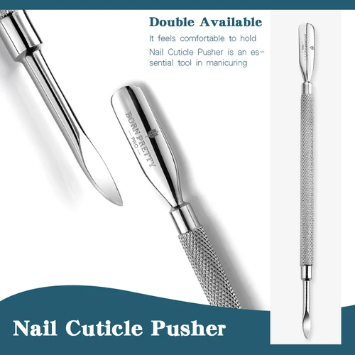 Imagen 2 del producto BORN PRETTY Nail Art pinza para cutículas cortaúñas cortador de bordes tira pinzas de acero inoxidable cortaúñas tijera alicates herramienta empujador de uñas
