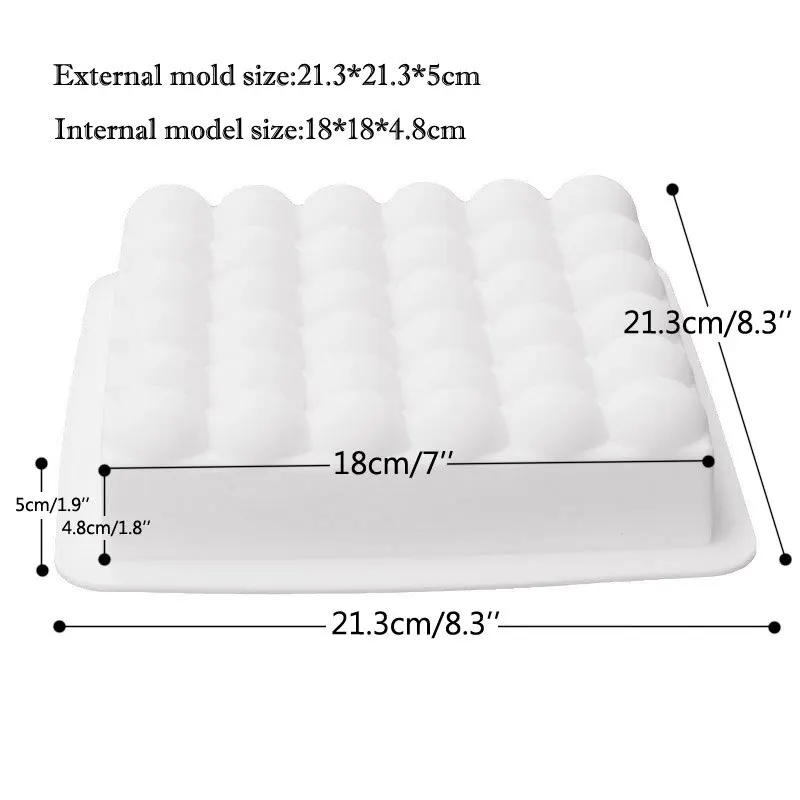 Silicone Roundish Bubble Molds Baking Dish Cake Decorating Tools For Pans Baking Brownie Chiffon Mousse Sponge Cakes Pan Mold