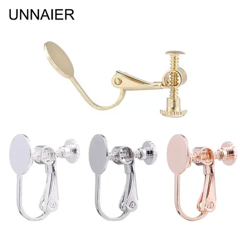 UNNAIER 여성용 클립 온 귀걸이, DIY 쥬얼리, 수제 귀걸이 액세서리, 2023 귀걸이 트렌드, 신상, 2 개, 10 개 UNNAIER 여성용 클립 온 귀걸이, DIY 쥬얼리, 수제 귀걸이 액세서리, 2023 귀걸이 트렌드, 신상, 2 개, 10 개