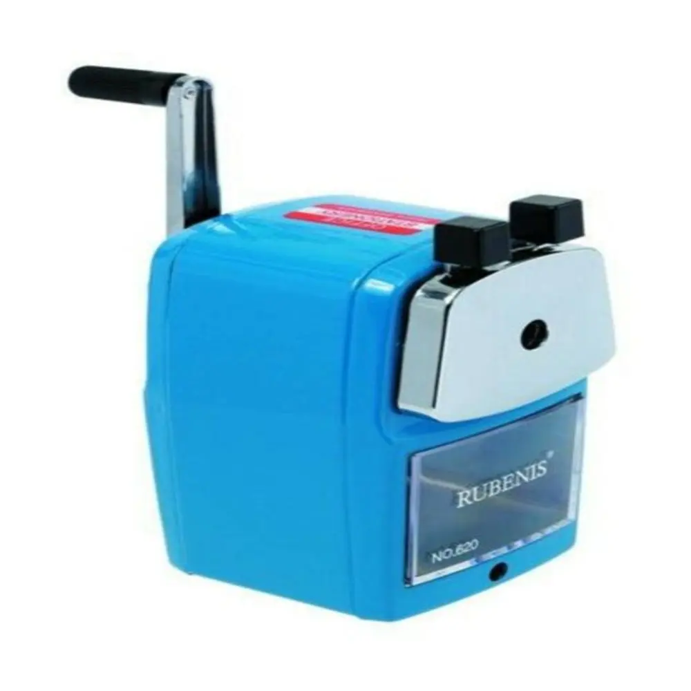 Rubenis 620 Handle Pencil Sharpener Oversized blue Color Table Mounted Pencil Sharpener Pencil Sharpener