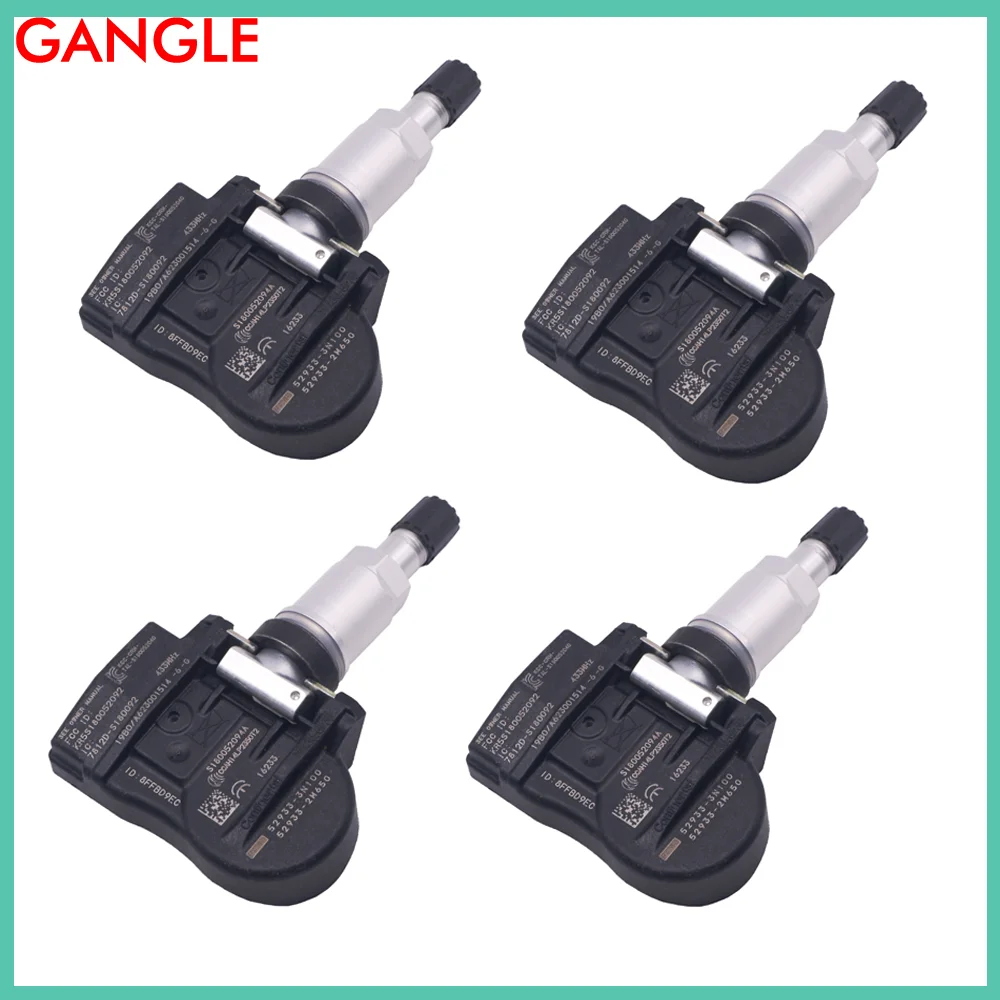 FOR 2011 2012 2013 2014 2015 2016 KIA PICANTO (TA) TPMS 433MHz TIRE PRESSURE SENSOR KIA 52933-3N100 52933-2M650 52933-B1100