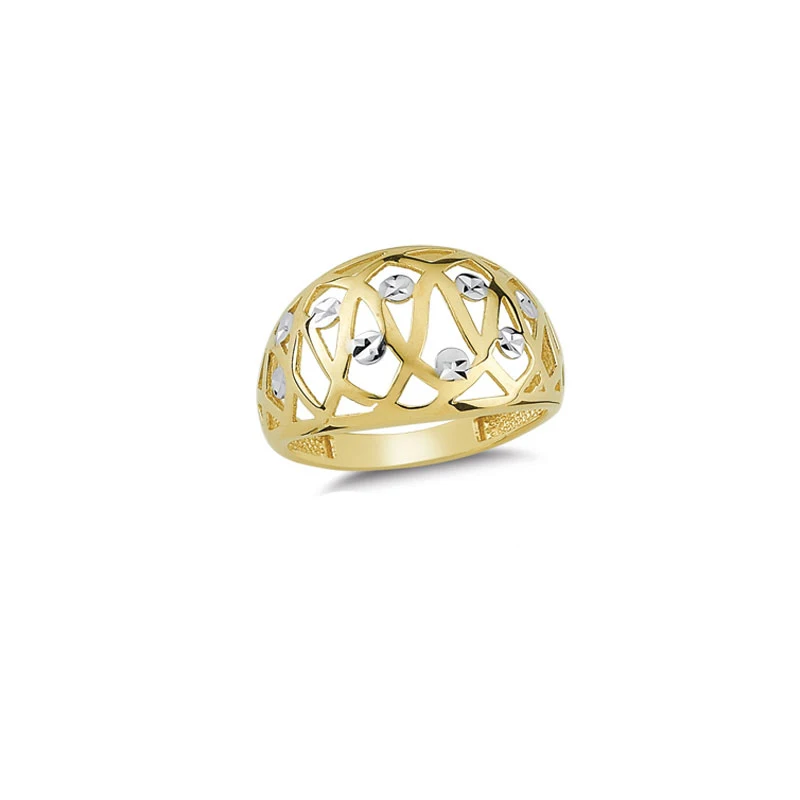 14K Solid Gold Classy Ring for Women