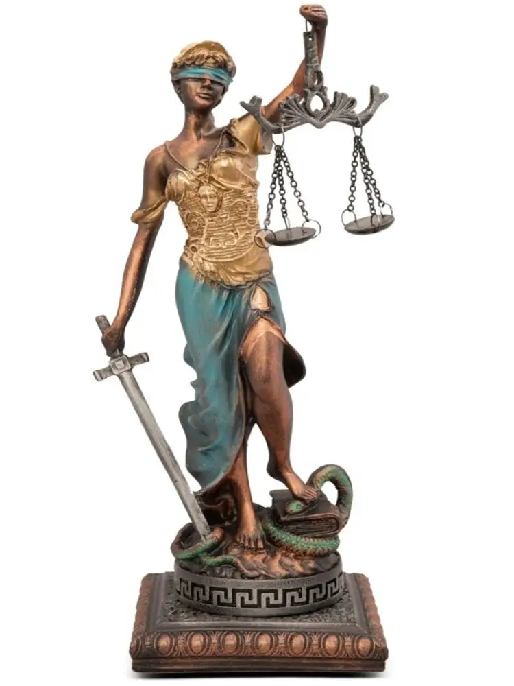 Scales of Justice 35 Cm Themis Original Handmade Gift Themis Statue Lawyer Judge Prosecutor Gift Set Free shipping