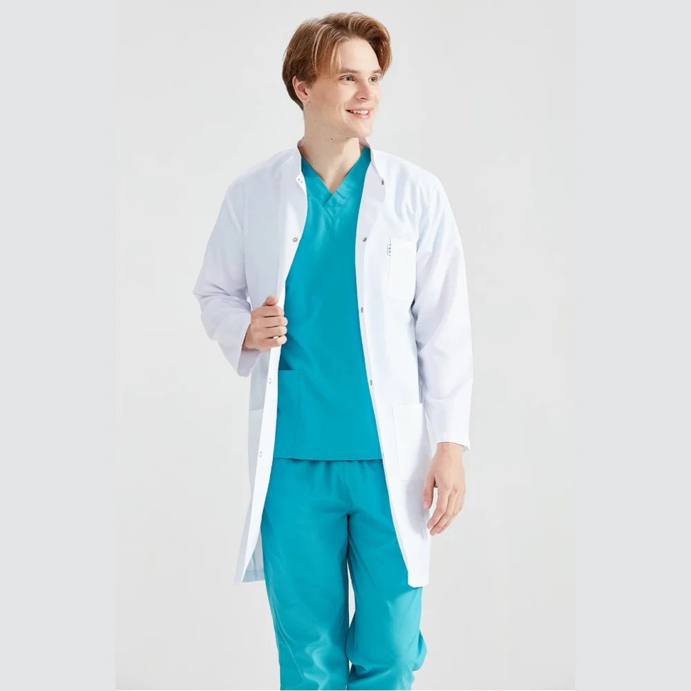 เสื้อโค้ทแขนยาว, minart labcoat, minart Scrubs, เครื่องแบบแพทย์, ชุดทางการแพทย์, เครื่องแบบโรงพยาบาล, ผ้ากันเปื้อน, ปกพูด