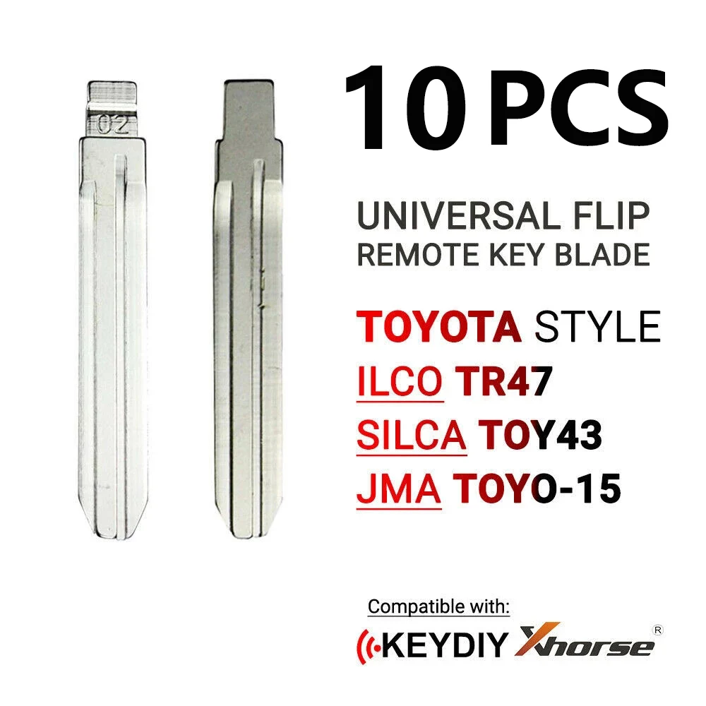 

10PCS #02 KD Blade LISHI TOY43A TOY43 Totoyta Style TR47 TOYO-15 TOY43 For Toyota Camry Corolla Highlander RAV4 Yaris