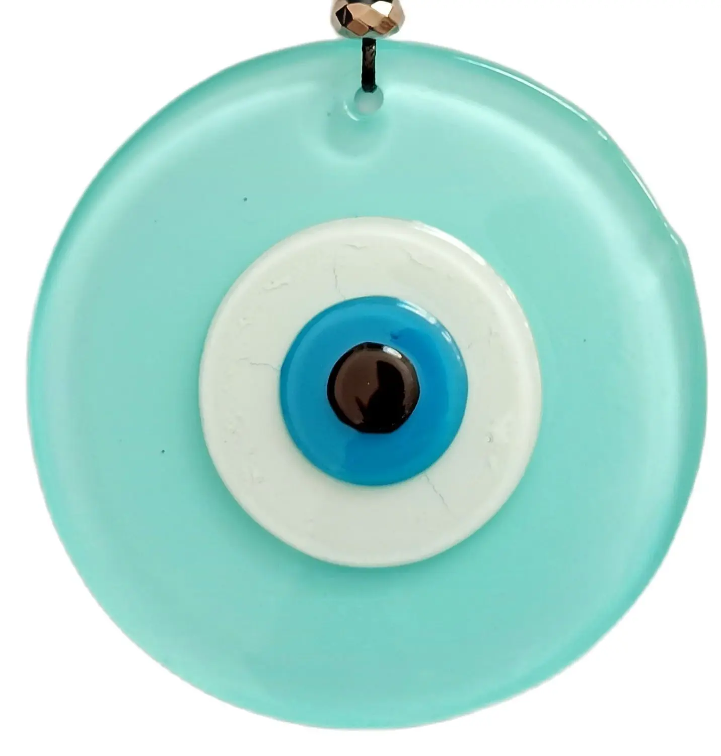 Turquoise Color Evil Eye Bead Handmade Wall Ornament