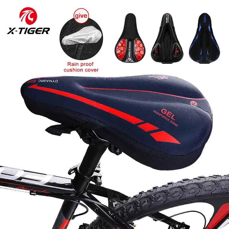 

X-TIGER Bike Seat Thick Shockproof Bicycle Saddle 3D Gel Pad Cushion Mountain Bike Saddle Road Bicycle Seat Cycling Accessories