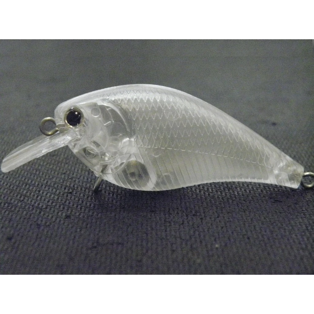 wLure 7cm 1.5 Model Square Bill Crankbait 0.5 Meter Diving Floating Blank Fishing Lure Quantity 10 with Eyes UPHC15P10