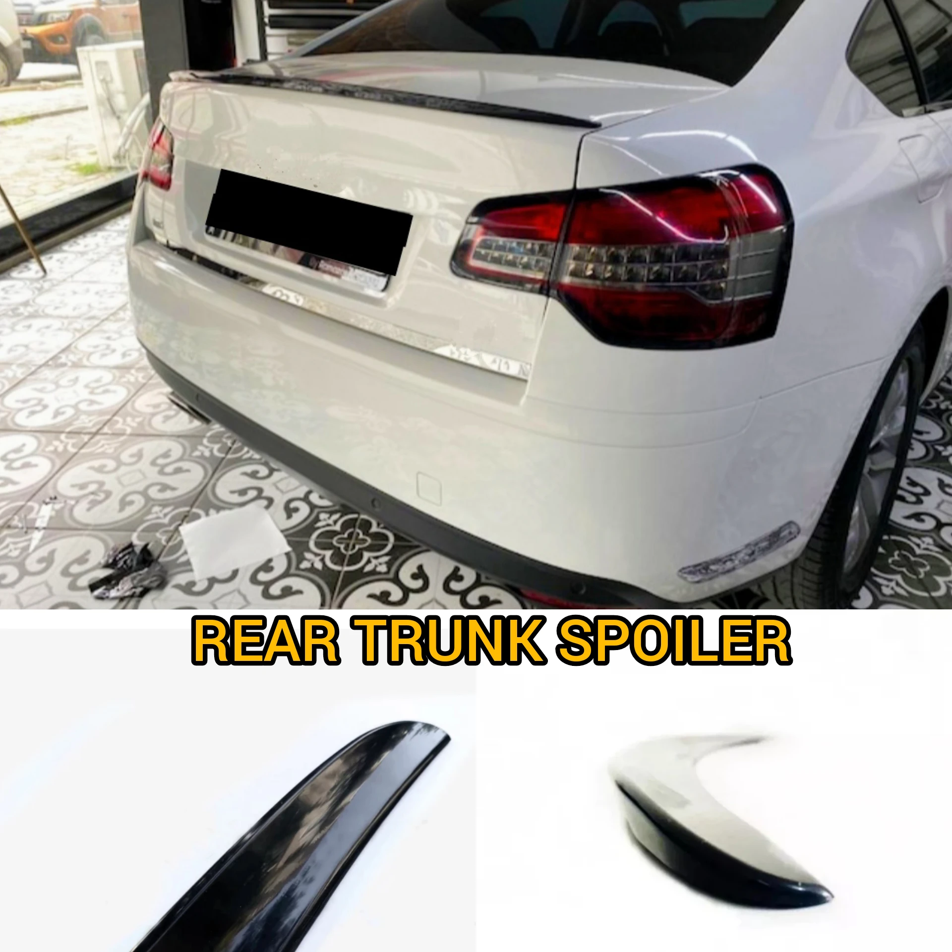 Rear Trunk Spoiler For Citroen C5 Car Accessories Lip Plastic Glossy Black Wing Sports Exterior Parts Tuning