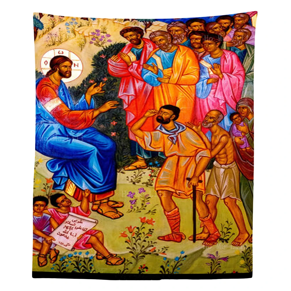 Sagrada Family Returned To Nazareth Melkite Sacred Rite Sermon On The Mount Tapestry By Ho Me Lili For Livinroom Wall Decor