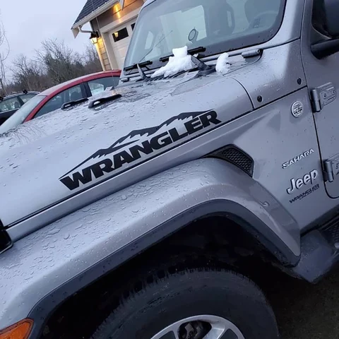 Наклейки и Стикеры для Jeep WRANGLER, виниловые наклейки для вырезания капота и надписей