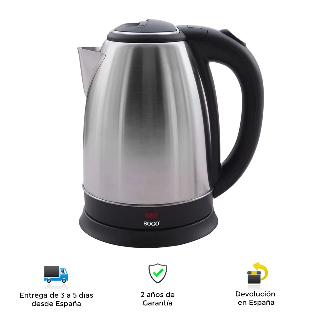 WiFi wireless kettle Sogo, stainlees steel, fast, powerful, portable, clean, tea kettle, kettle, electric kettles