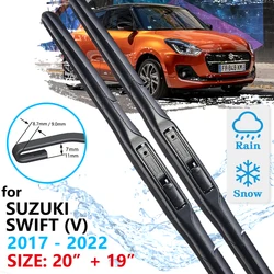 Car Front Wiper Blade For Suzuki Swift Mk3 A2L 2017 2018 2019 2020 2021 2022  Windscreen Windshield Windows Wipers Accessories