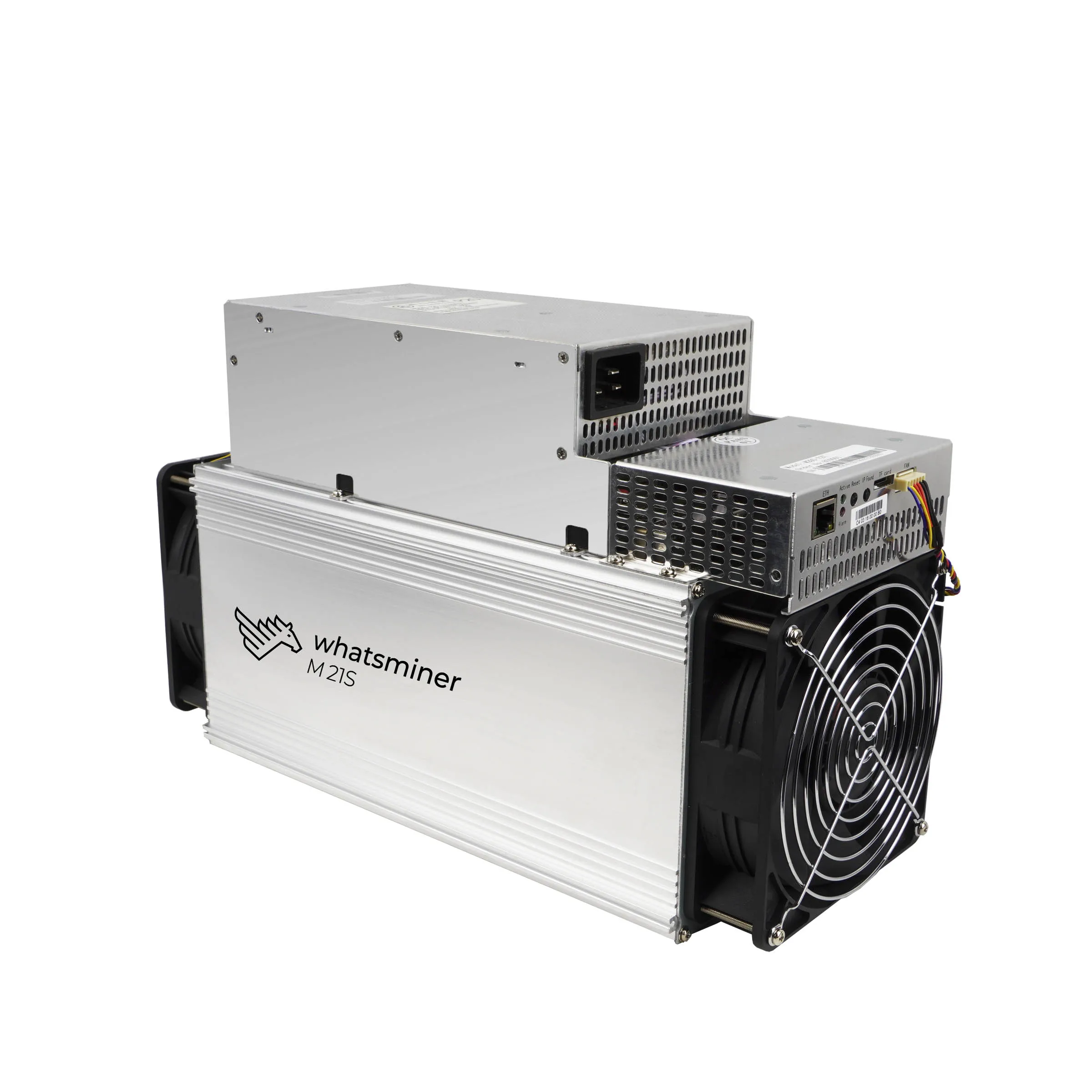 Utilisé Asic ShaMatte BTC BCH BSV Mining, WhatsMiner M21s 56 Tumental avec PSU Bitcoin Mining Machine, Plus STORM20, Antminer S9, S19, T17