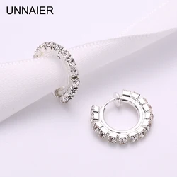 UNNAIER 1 Pair Earrings Fake Earrings Men's Non-Pierce Ear Clips Women's Earrings 2023 Fashion Trend Non-Pierce Zircon Earrings