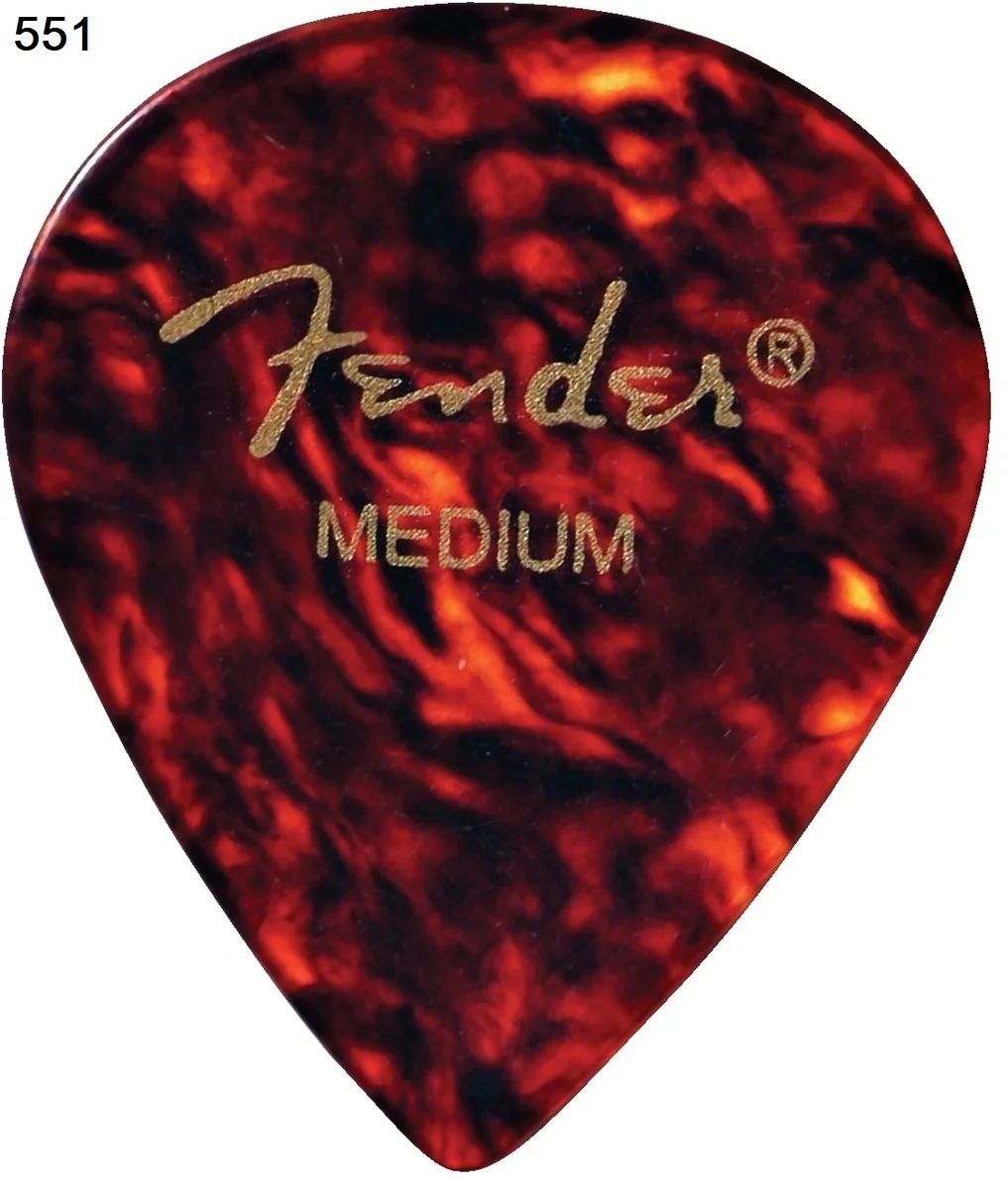 FDR 346/347/354/358/451/551 Shape Classic Celluloid Guitar Pick - Tortoise Shell, Sell by 1 piece