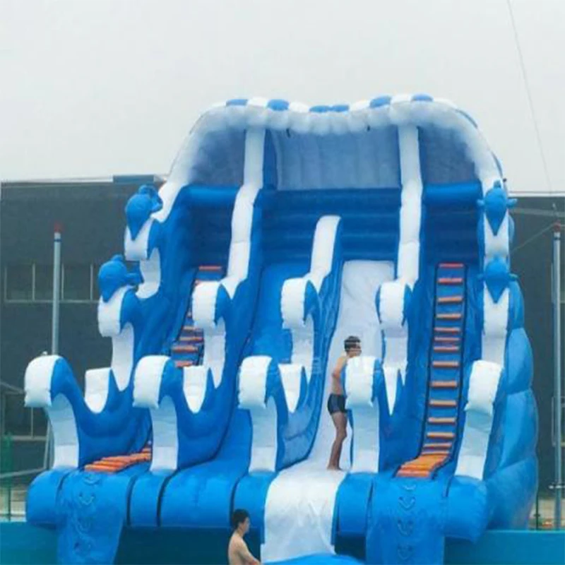 PVC High Quality Inflatable Water Slide Aqua Park Equipment Inflatable Sliders Inflatable Water Toy Happy Summer