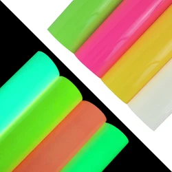 3D Puff HTV Heat Transfer Vinyl Film Glow In The Dark Luminous Iron On Tshirt Clothing For  25x20cm Colors Sheet