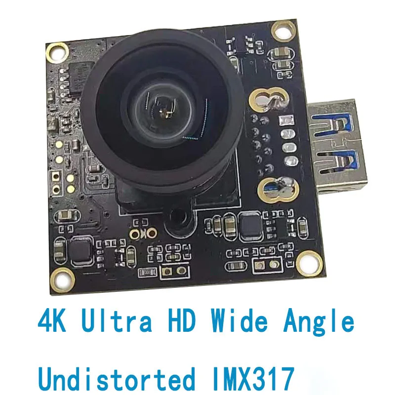 1 PÇS/LOTE 4K HD 60 Quadros Industrial-grade 8 Milhões de Pixels Módulo de Câmera Grande-angular Micro-distorção Personalizado Por IMX317
