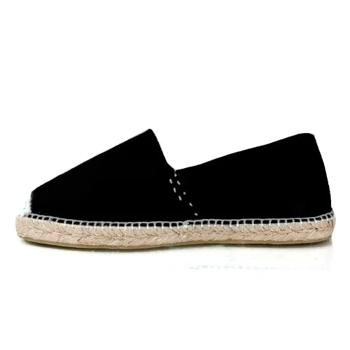 Canvas shoes men black-Espadriles-espadrilles men-summer shoes