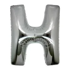 H Letter Foil Balloon Silver Color 40 Inches 435462964