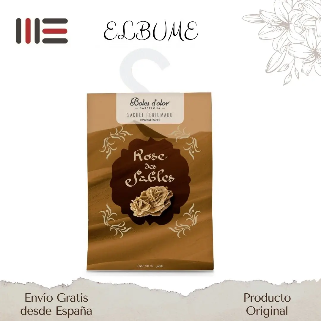 Boles D 'olor Sachet ROSE DES SABLES fills your cupboards with pleasant aromas with our scented sachets. Place the sachet in small environments (closets, cars, drawers, clothes boxes, shoemakers.)