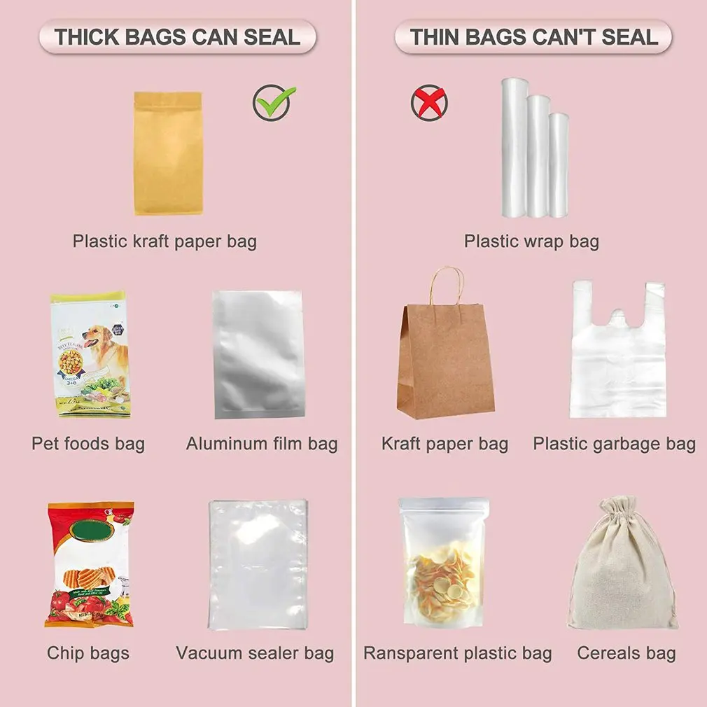 USB Charging Mini Sealing Machine Household Snack Plastic Packaging Bag Heat Sealing Machine Small Sealing Machine