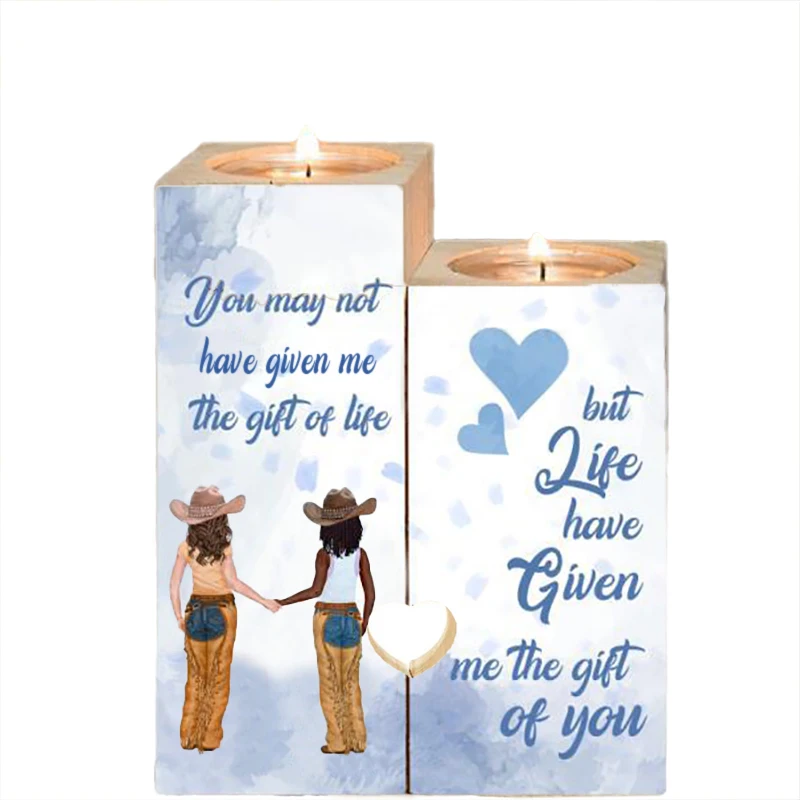 Personalized Sister Bestie Candle Holder-You May Not Have Given The Gift Of Live Best Friend Canldle Holder Gifts for Friendship