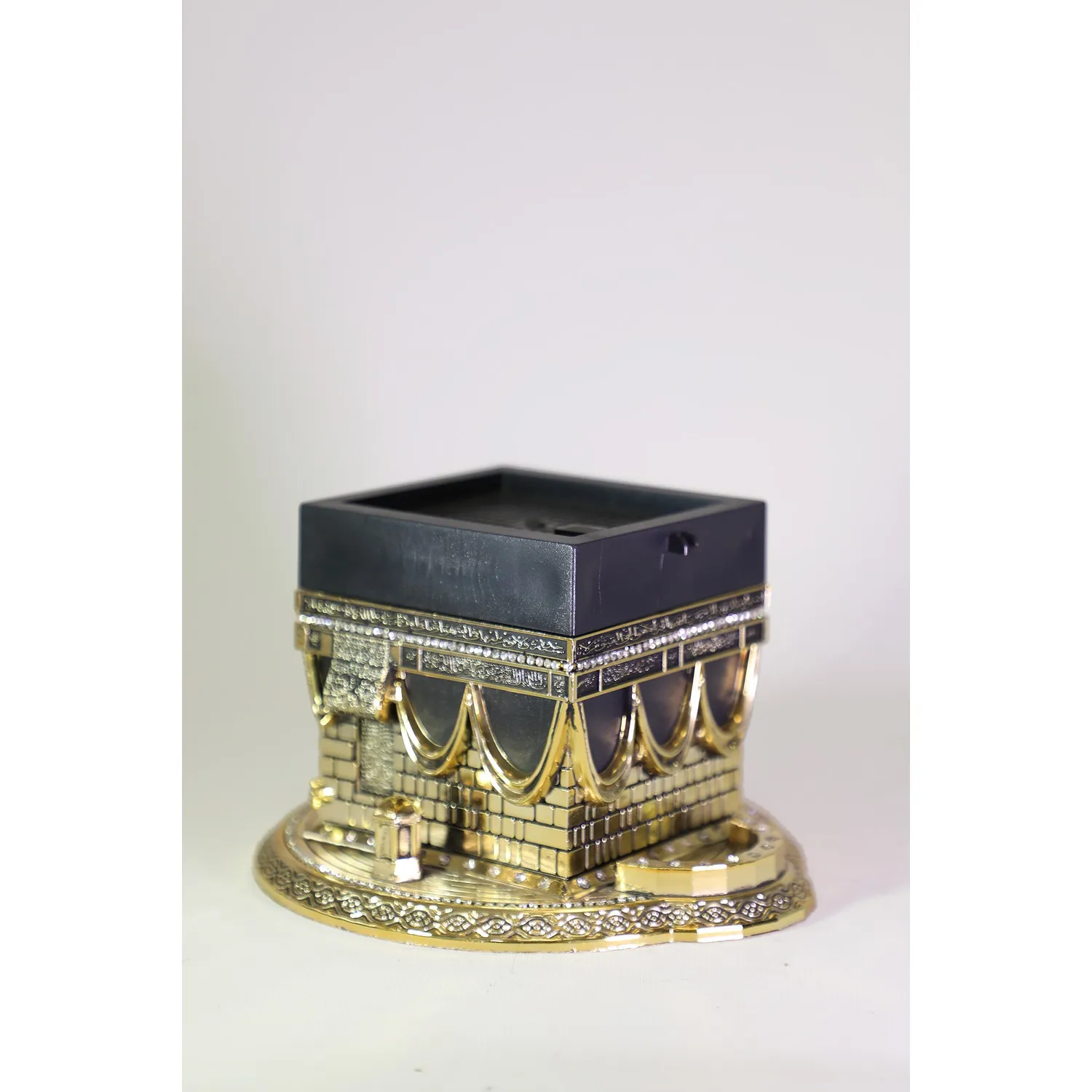 Climax gift Covered the Kaaba Esma GümüşTrinket gold silverKORAN I KERİM PRAYER Tremendous mecca home decor miniature feast gift