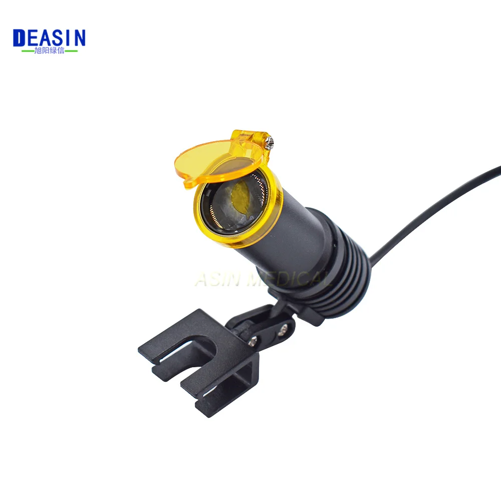 Dental Adjustable Binocular Magnifier Spotlight Headlamp Yellow Filter Dental Surgical Headlight Lab Medical Loupe Dentist Tools