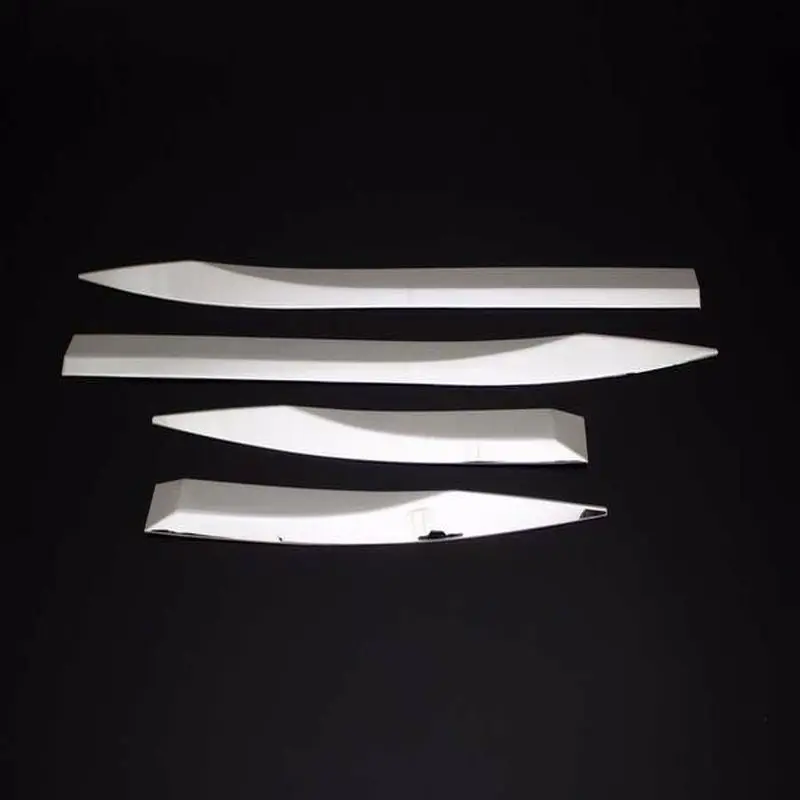 For Peugeot 3008 2016 and later Chrome Side Door Trim Cover Streamer Moulding Stainless Steel spoiler auto styling car modify