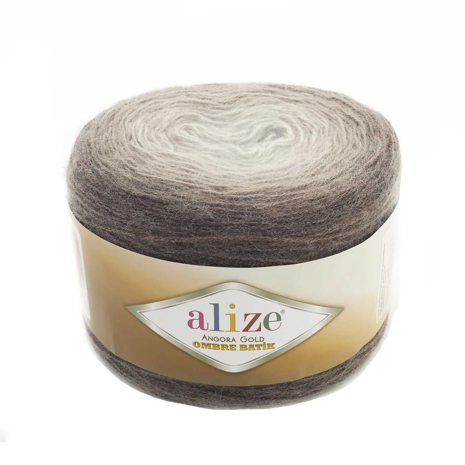 Alize Angora Gold Ombre Batik Patterned Wool Hand Knitting Yarn, 150 Grams 825 Meters, Acrylic, Autumn / Winter Season, Crochet, Clothes, Sport,