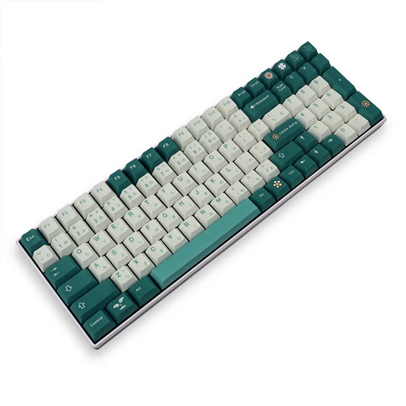 Personalizado pouco daisy keycaps pbt keycap 129 teclas cherry profile dye-sub para teclado mecânico 61 64 84 108 layout