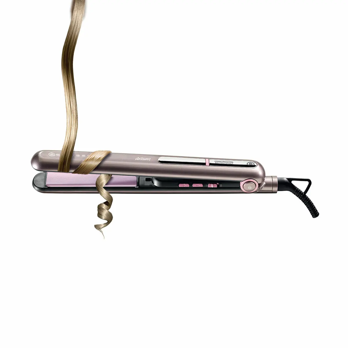 Arzum Bellissima Creativity Glossy Straightening Irons Fast Warm-Up Thermal Performance Professional Tourmaline Ceramic Heating