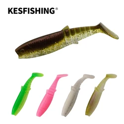 KESFISHING-Isca De Pesca Artificial, Isca De Silicone Suave, Swimbait, Cheiro De Camarão, Bass Pesca, 3 