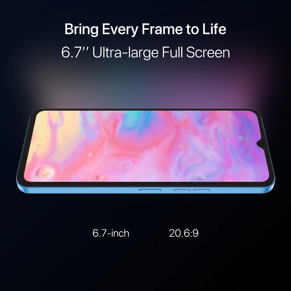 UMIDIGI-teléfono inteligente A13 versión Global, móvil con Android, Unisoc T610, 4GB, 128GB, cámara de 20MP, pantalla de 6,7 pulgadas, batería de 5150mAh