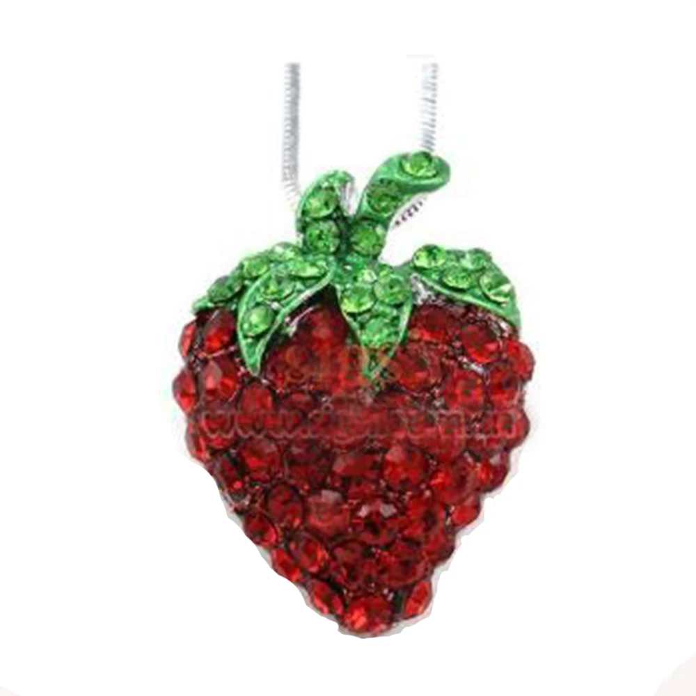 

High quality rhinestone crystal pendant rhinestone strawberry pendant