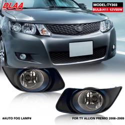 DLAA For  ALLION PREMIO 2008-2009 Front Fog Lights Car Styling Spot Light Fog Lamps With Switch - 1 Pair