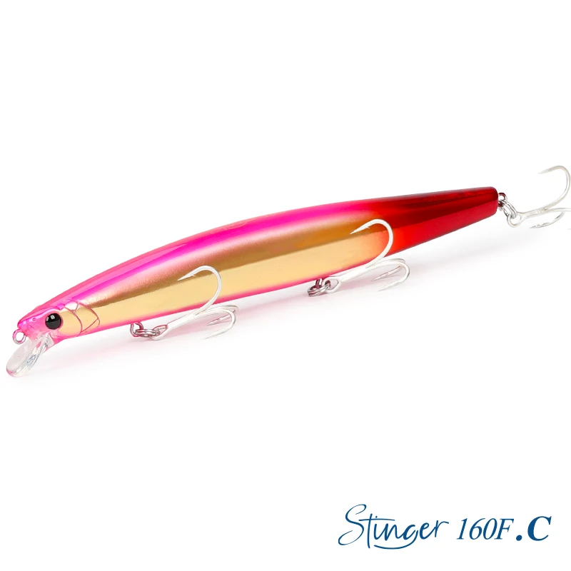 TSURINOYA Ultra-lange Casting Schwimmende Minnow Angeln Köder STINGER 160F 163mm 31g Meer Angeln Künstliche Harten köder Seebarsch Köder