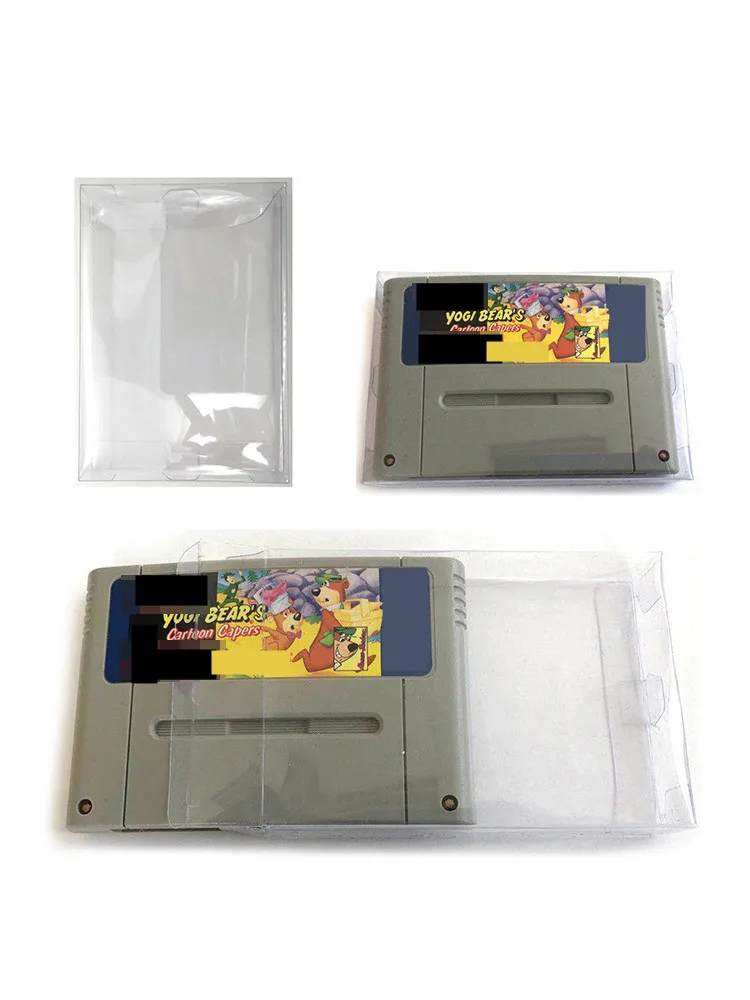 Caixa protetora para snes, cartucho para super nintendo região do cartucho