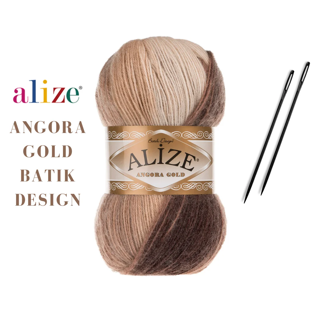 Alize Angora Gold Batik Wool Yarn Acrylic Knitting Crochet Multicolour Thread DIY Baby Knitwear Scarf Blanket Shawl Sweater