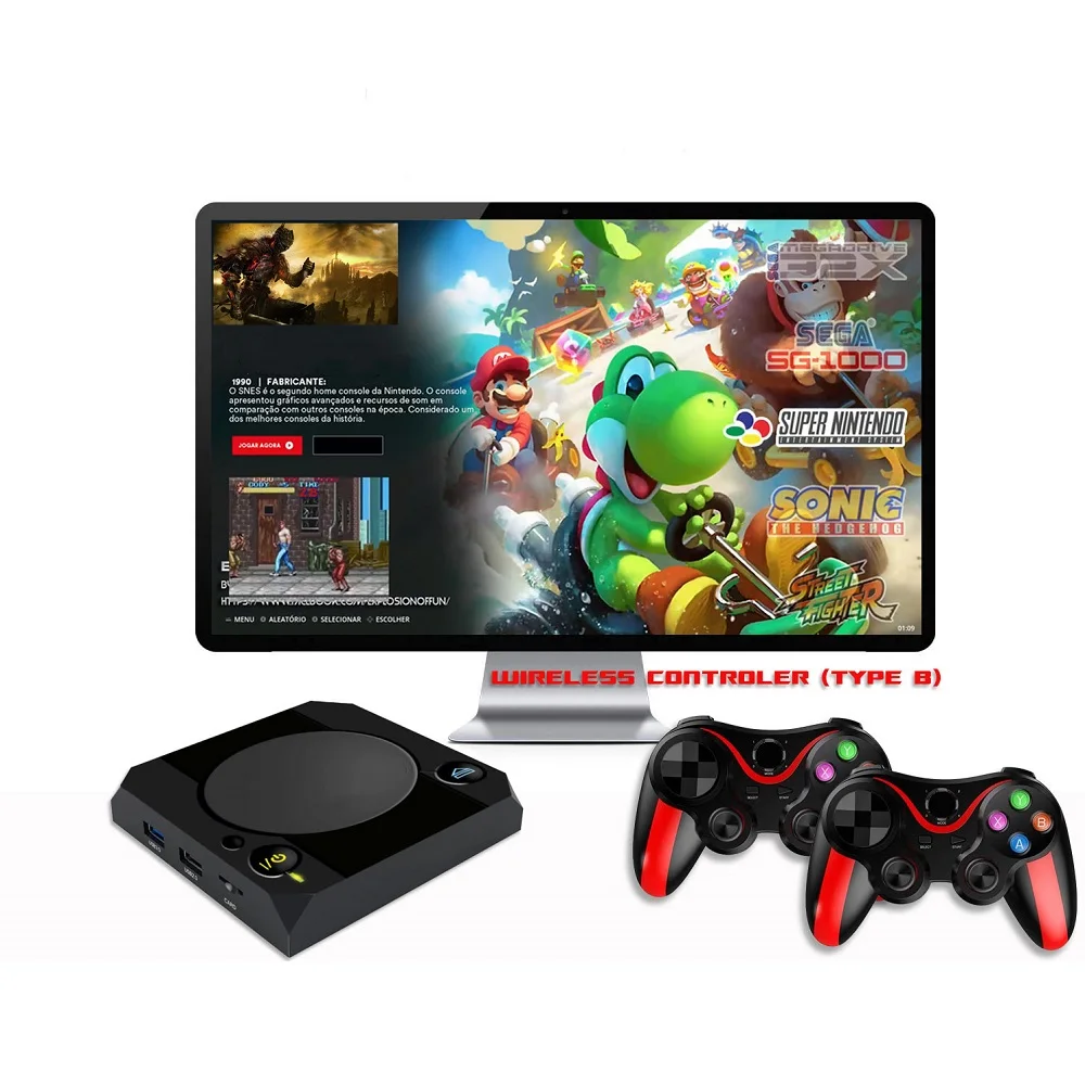 

Arcade Box Game Console for PS1/PSP/DC/Naomi 64GB Classic Retro 34000+ Games Super Console 4K HD Display on TV Projector Monitor