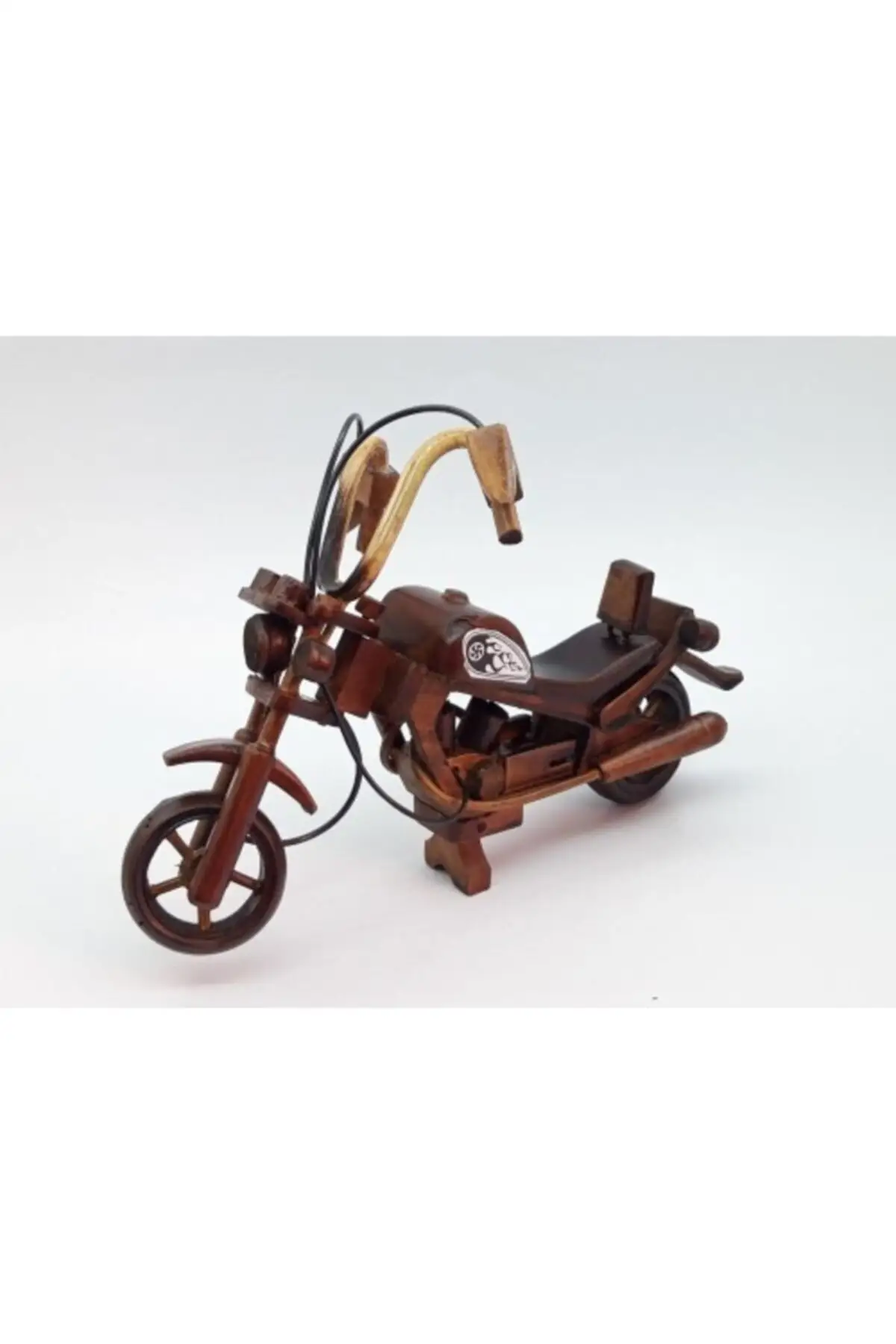 Wood Handmade Mini Size Decorative Table Top Motorcycle Model