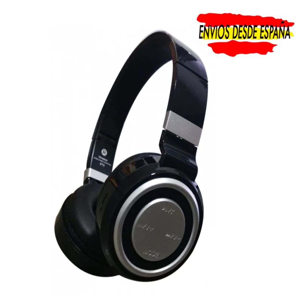 Wireless Bluetooth headset ST9 HandsFree for Tablet, black Color MP 3 player headset BLUETOOTH 4.1 M