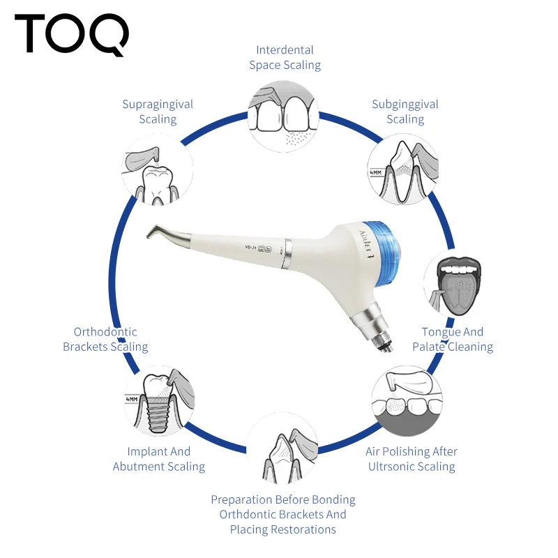 Dental Air Prophy Unit Teeh Whitening Spary Polisher Dentistry Use Sandblasting Machine Air Flow AirJet 1S Scaling Sandblasting