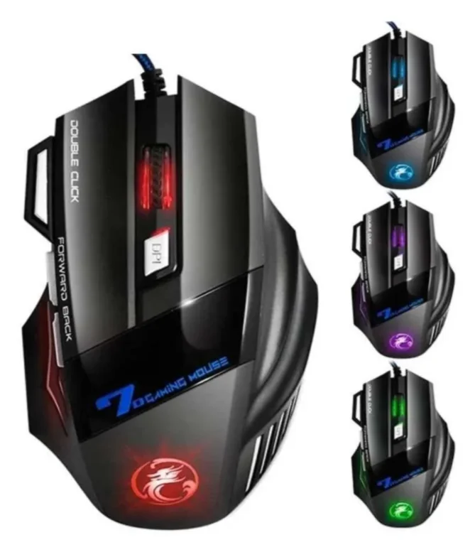 Mouse Gamer X7 Imice Rgb 7 Buttons With 1200 Wire-3600 Dpi