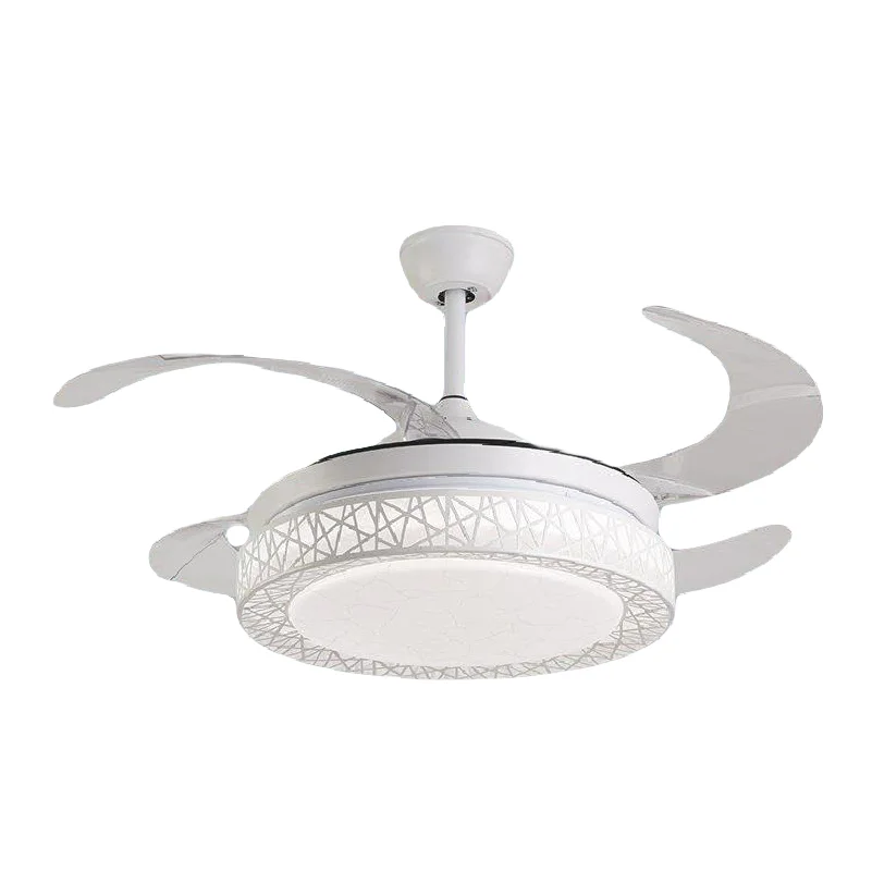 Ceiling fan light, 400 cm diameter LED light, 72 W, with 3 different colors of light, white light, warm, and yellow