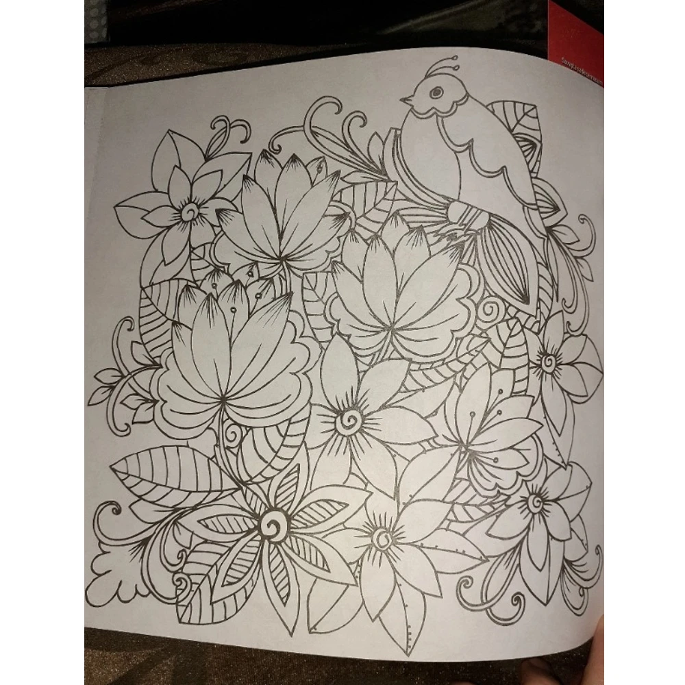 96 Pages Mandala Adult For Coloring Book Stress Reliever Animal Figured Flower Motif Geometric Shaped