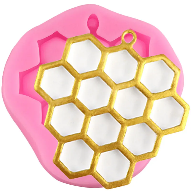 3D Honeycomb Bees Silicone Mold Bumble Bee Fondant Mold Flower Cake Decorating Tools DIY Cupcake Topper Candy Chocolate Moulds